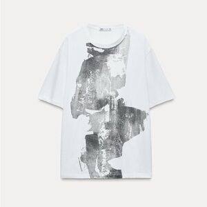 Zara Metallic Oversized T-Shirt